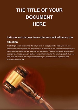 Law Society Word document template design