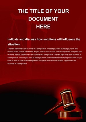 Law and Justice Word template
