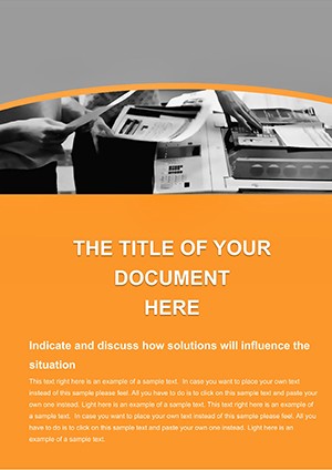 Business strategy Word document template