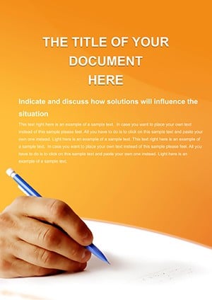 Writing Word document template