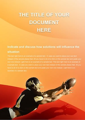 Professional American football Word template