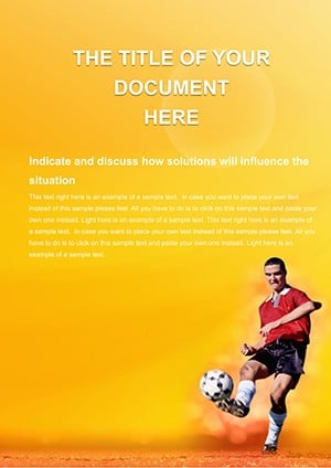 Soccer player Word templates