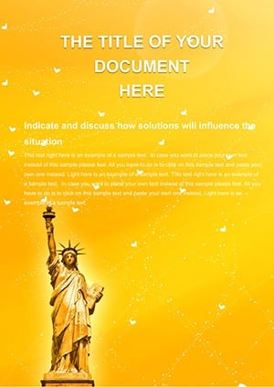 Statue of Liberty Word template