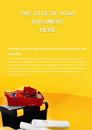 Tool Repair Word template