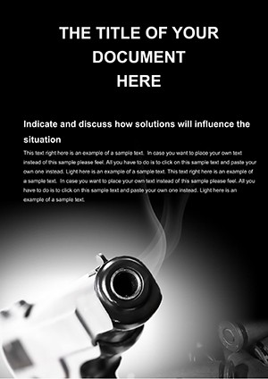 Gun Word document template