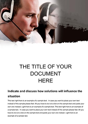 Support centers Word template
