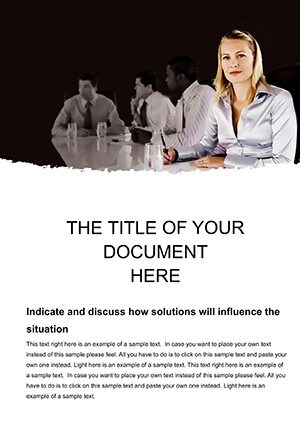 Business meeting Word templates
