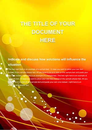 Yellow glitter Word templates