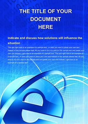 Internet Word document template
