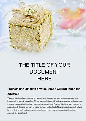 Nice Gift Word document template design