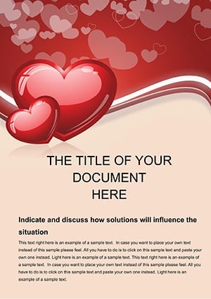 Heart on Valentines Day Word templates
