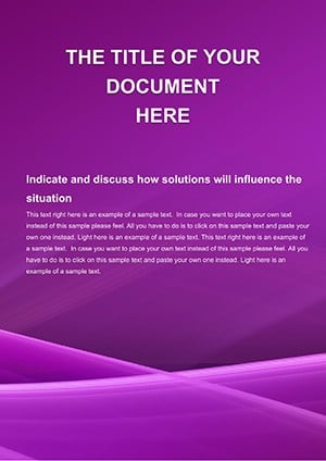 Purple Background Word document template