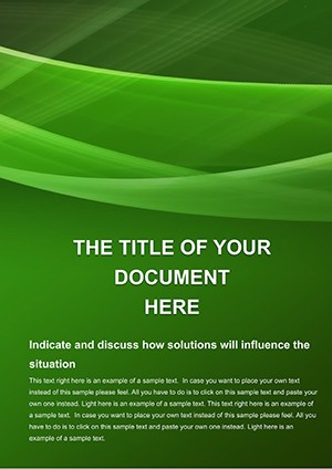 Green Background Word templates