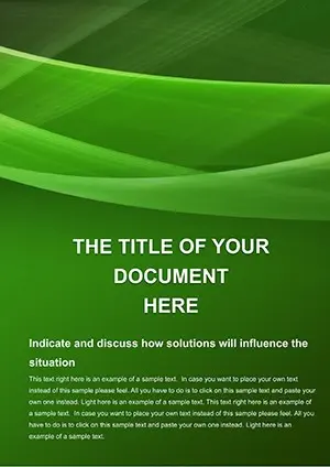 Green Background Word templates (document, dotx)