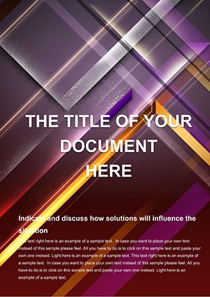 Cross Line Word Document Template