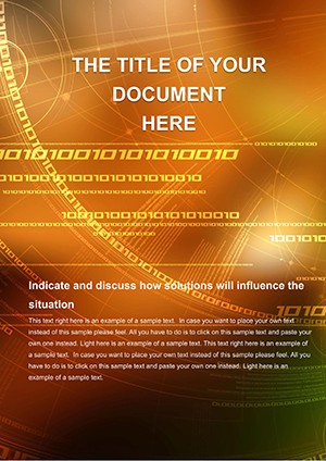 Digital Encoding Word Template: Download Design