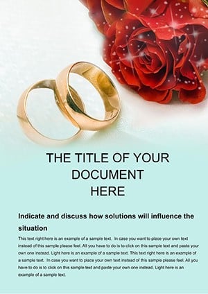 Wedding Ring and Rose Word templates