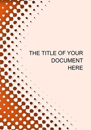 Grain Abstract Word document template design