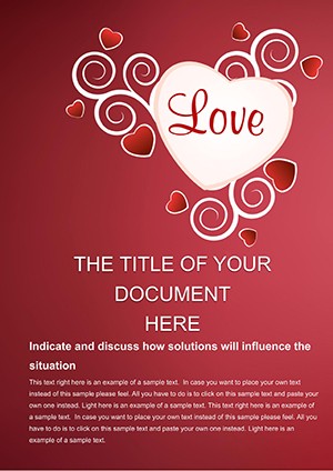 Heart of Love Word templates