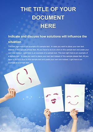 Images of facial Expressions Word templates