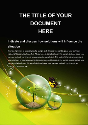 Free Wildlife Conservation Microsoft Word Template