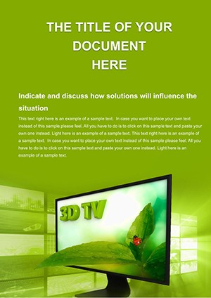 Dynamic 3D TV Word Template: Download