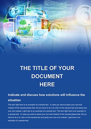 Stock Photos Word document template design