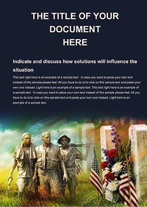 Memorial Day Word templates