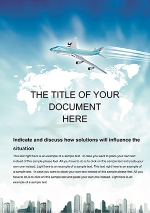 International Flights Word templates