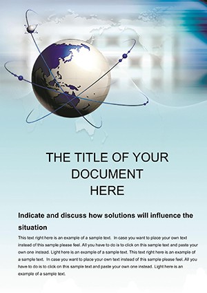 Global Movement Word Template: Download Inspiring Designs