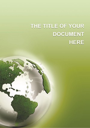Bio Green Planet Word Template - Download Now | Professional Design
