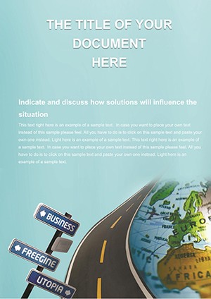 Business Trend analysis Word templates