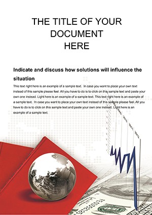 Economic Recession Word template