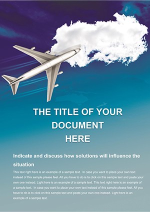 Airlines Word template