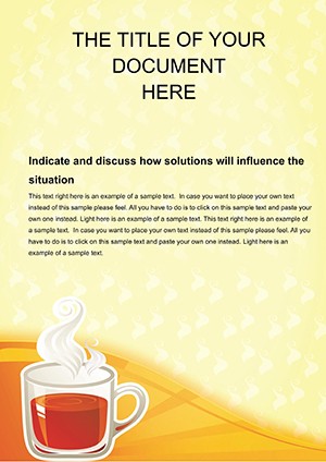 Cup of Tea Word templates