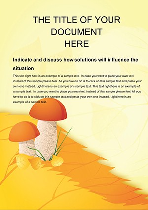 Unlock Creativity with Exquisite Mushroom Word Template