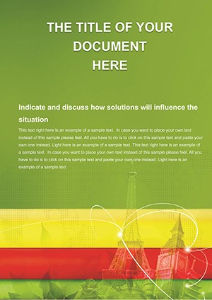 Business Trip Word Document Template