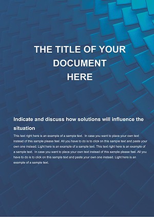 Blue Scales Word document template