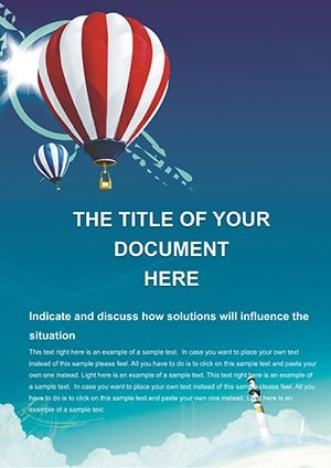 Aerostat Balloon Word document template design