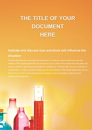 Flasks for Chemistry Word templates