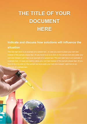Create Stunning Chemistry Documents with Word Templates