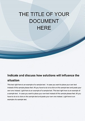 Paper Word document template design