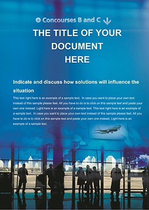 Airport and Passengers Word templates