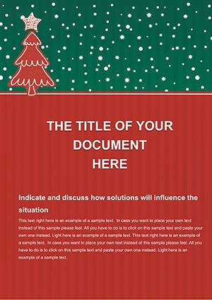 Christmas Tree Holidays Word templates
