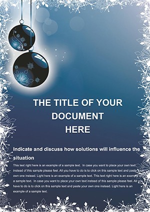 Christmas Balls Decoration Word template