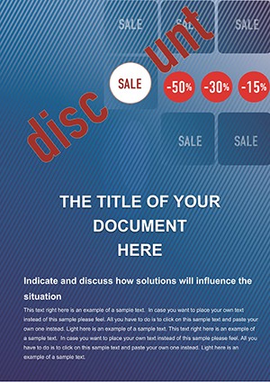 Discounts Word templates