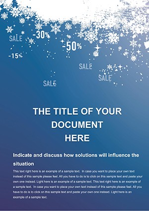 Winter Discounts Word templates