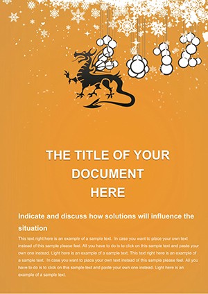 Free download Year Dragon Word template for print document