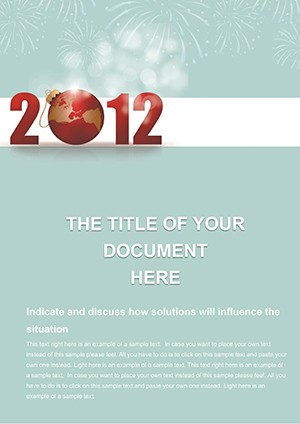 Free download Year Word template for print document