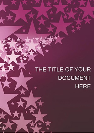 Stars on Purple background Word templates